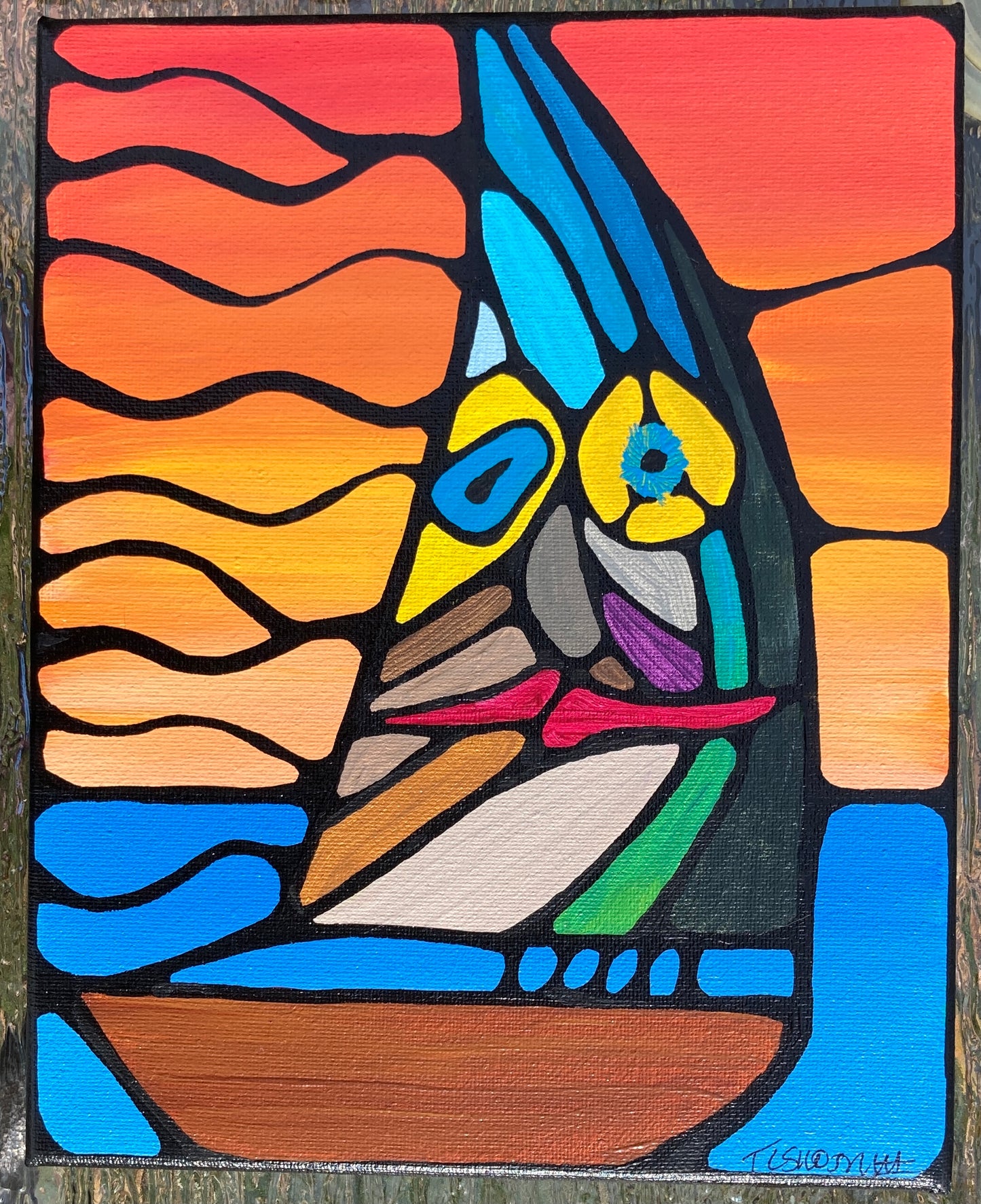 Sunrise Sunset Sailboats 8" x 10" (x3)